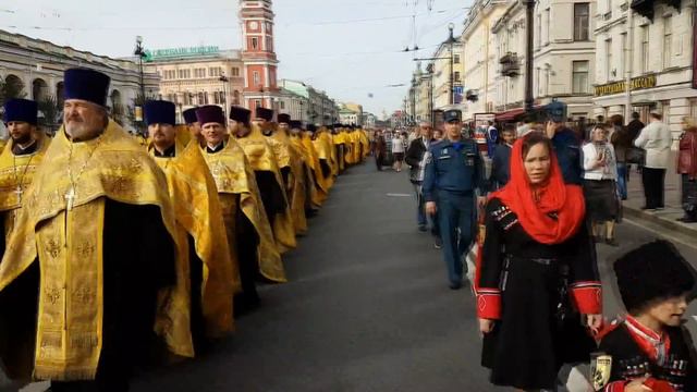 Крестный ход, Санкт Петербург, Невский 2016 смотреть онлайн