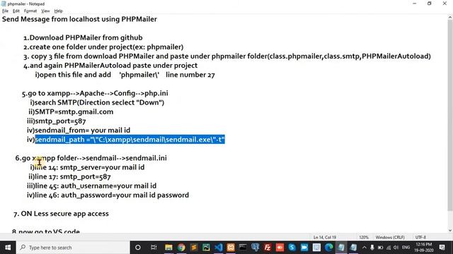 how to send mail from localhost in php using phpmailer
