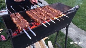 Шашлык из куриных сердец, вкусный маринад