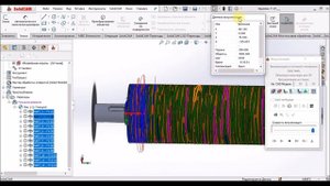SolidCAM программирование обработки профилирующего Вала в 4-х осях. profiling shaft programming
