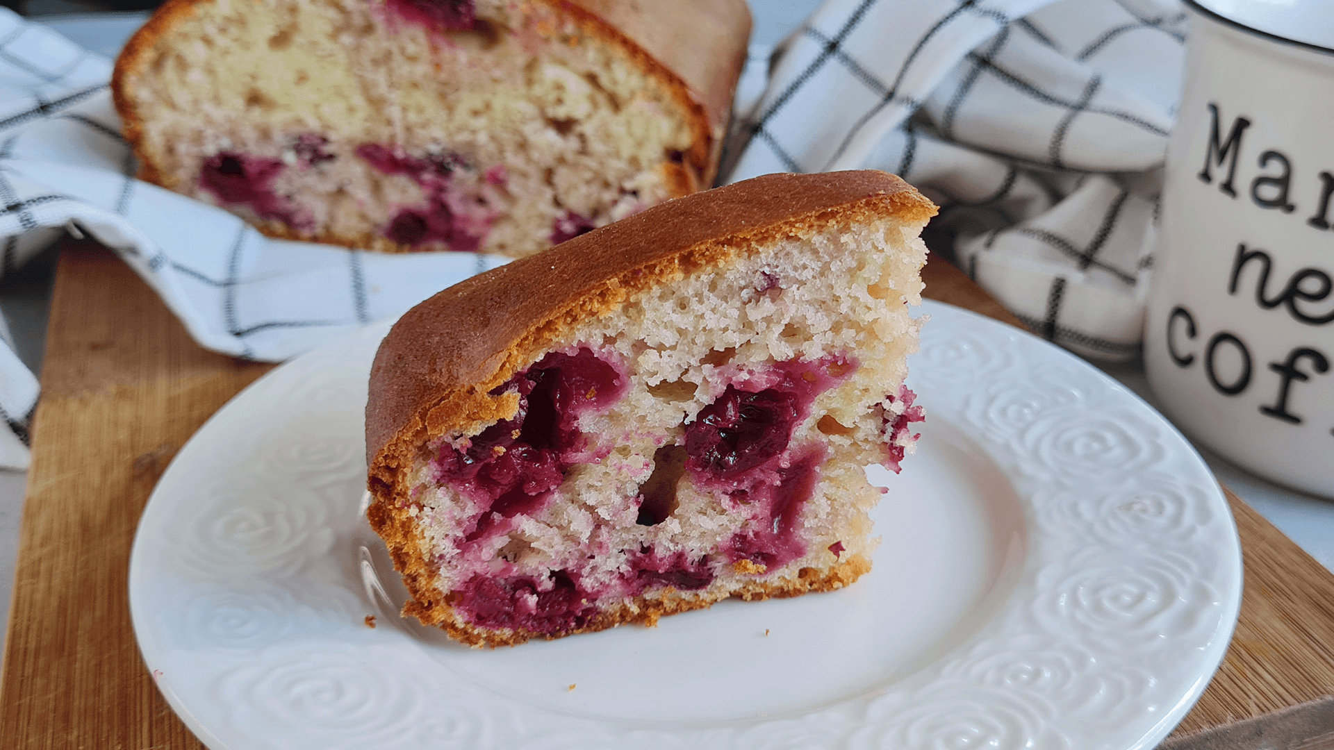 Творожный кекс с вишней самый вкусный рецепт