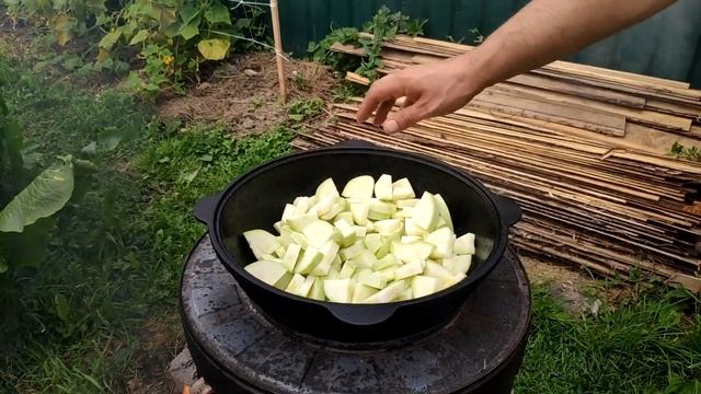 КАБАЧКОВАЯ ИКРА на КАЗАНЕ, рецепт приготовления, консервация на зиму.