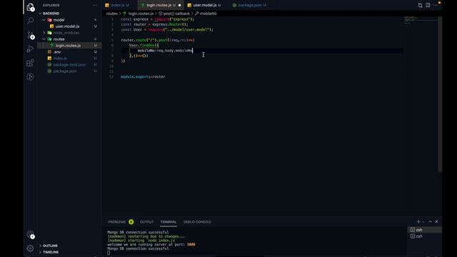 Nodejs - Working on Register/Login Rest API endpoint -2 || Create Mongoose Schema ||Flutter #11