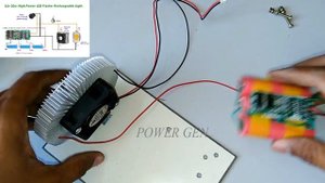 How to Make a 20w 12v LED Flash Light | Rechargeable Emergency light | POWER-GEN | Part-2