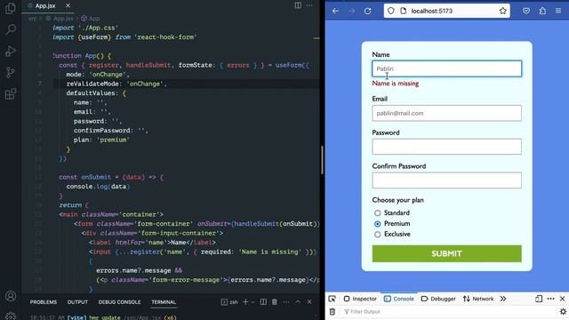 Validate Forms With React Hook Form