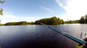 Летняя мормышка (боковой кивок) Уклейка,плотва и окунь ловля на запруде