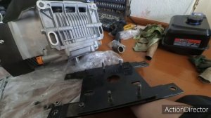 Установка станины (рессоры,опора)от бурана на двигатель лифан КР460Е (20сил)