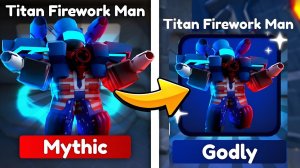 ОБЗОР НОВОГО ГОДЛИ Titan Firework Man в Toilet Tower Defense Roblox