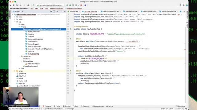 Fetching YouTube data with SPRING BOOT 3 and OAUTH 2!