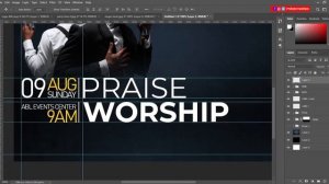 How to design a CHURCH EVENT FLYER , PHOTOSHOP