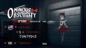 Главная меню в Игре Ominous Obscurity! - Зловещая  безвестность.