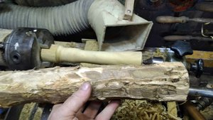 Толкушка для картофеля, или мялка. Сделал из акации.