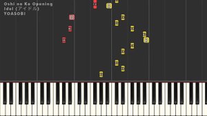 Oshi no Ko OP - YOASOBI - Idol | Easy Piano Tutorial (SLOW)