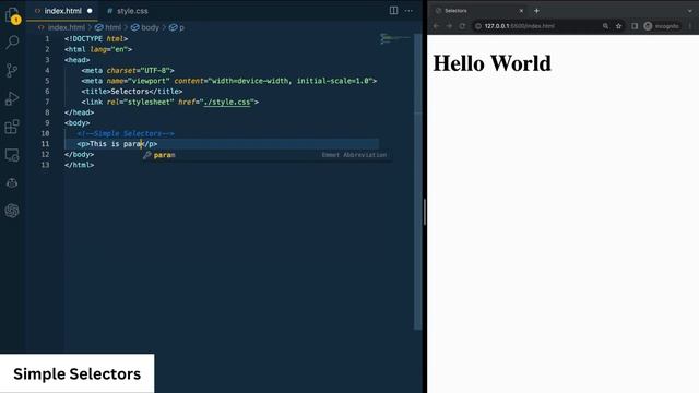 Learn CSS Simple Selectors [ Tag, ID, Class ] | Beginners | Velmurugan