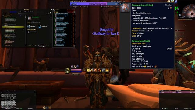 Shadowlands Profession Guide: Blacksmithing 1-100