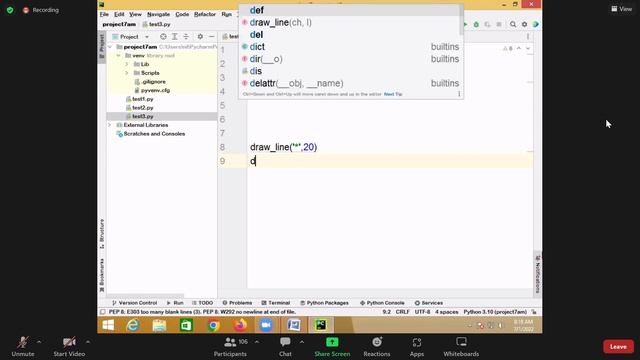 python class (01-07-2022) #python #pythonclass #pythonforbeginners #pythonprogramming