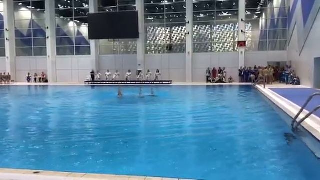 Групповое выступление по синхронному плаванию СШ-2 ОЦСПАД смотреть онлайн