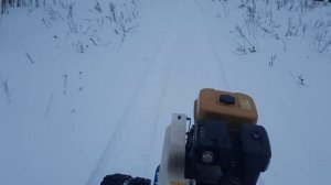 мотоблок нева мб 23 на гусеницах с дровами