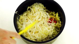 Овощное рагу с кабачками и капустой в мультиварке — видео рецепт
