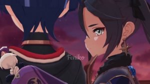 Genshin Impact// Мона и Скарамучча/ Странник// Who is she?