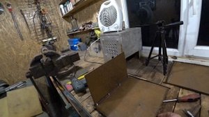 Самодельная раскладная печка  для обогрева палатки на рыбалке или в походе.