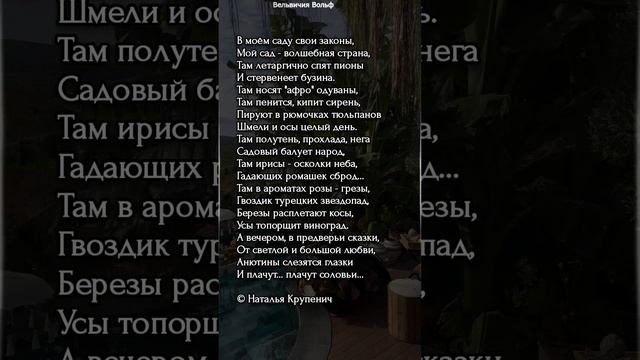 В моём саду... #стихи #поэзия #shorts