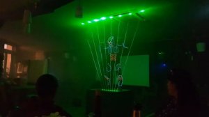 Лазерное шоу ,хищник