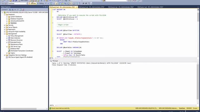 Mastering the Basics of SQL Server Query Optimization - Setting Up Statistics Maintenance Job
