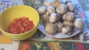 Первое блюдо: Грибной суп с шампиньонами