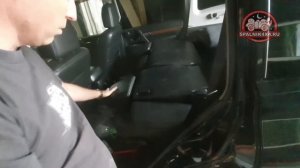 ? как сложить спинки сидений второго ряда у Паджеро 4го поколения. Pajero 4