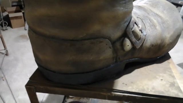 Мусорное ведро - сапог из артбетона смотреть онлайн