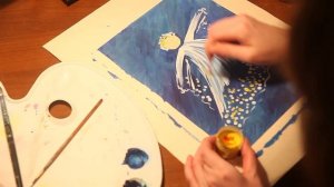 Рисуем Рождественского Ангела. Быстро, просто и красиво.