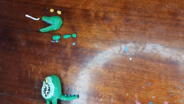 Как слепить из пластилина Набналину мистр крокодил Hunky Jake's#banban #видеолепка