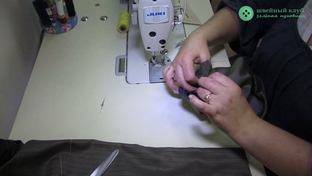 Мастер-класс. Пошив женского жакета. Часть 6. Шлица на рукаве. смотреть онлайн