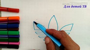 КАК НАРИСОВАТЬ ЛОГОТИП/HOW TO DRAW ADIDAS LOGO/ADIDAS LOGOTIP RASM CHIZISH/СУРОТ ТАРТУУ/СУРЕТ САЛУ