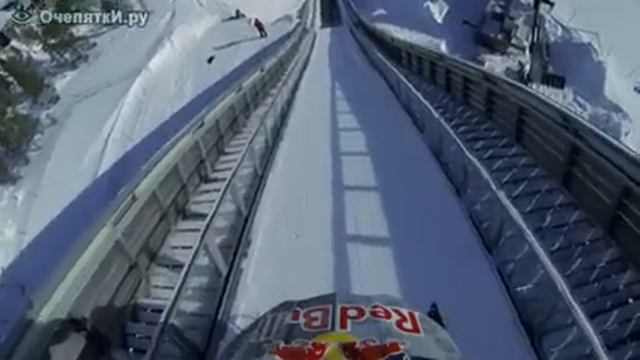 самый крутой прыжок на снегоходе смотреть онлайн