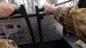 Гусеничный вездеход Хома. Поездка на болото за гусем. 1 часть