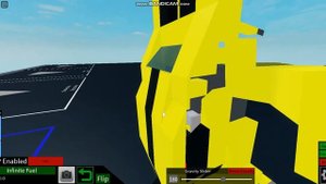 Bumbleebe transformer showcase roblox plane crazy