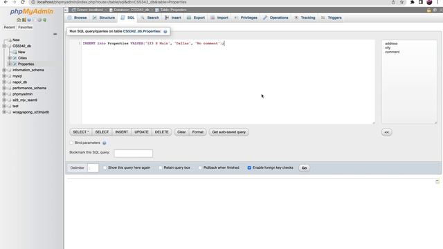 Creating triggers in phpMyAdmin (XAMPP)