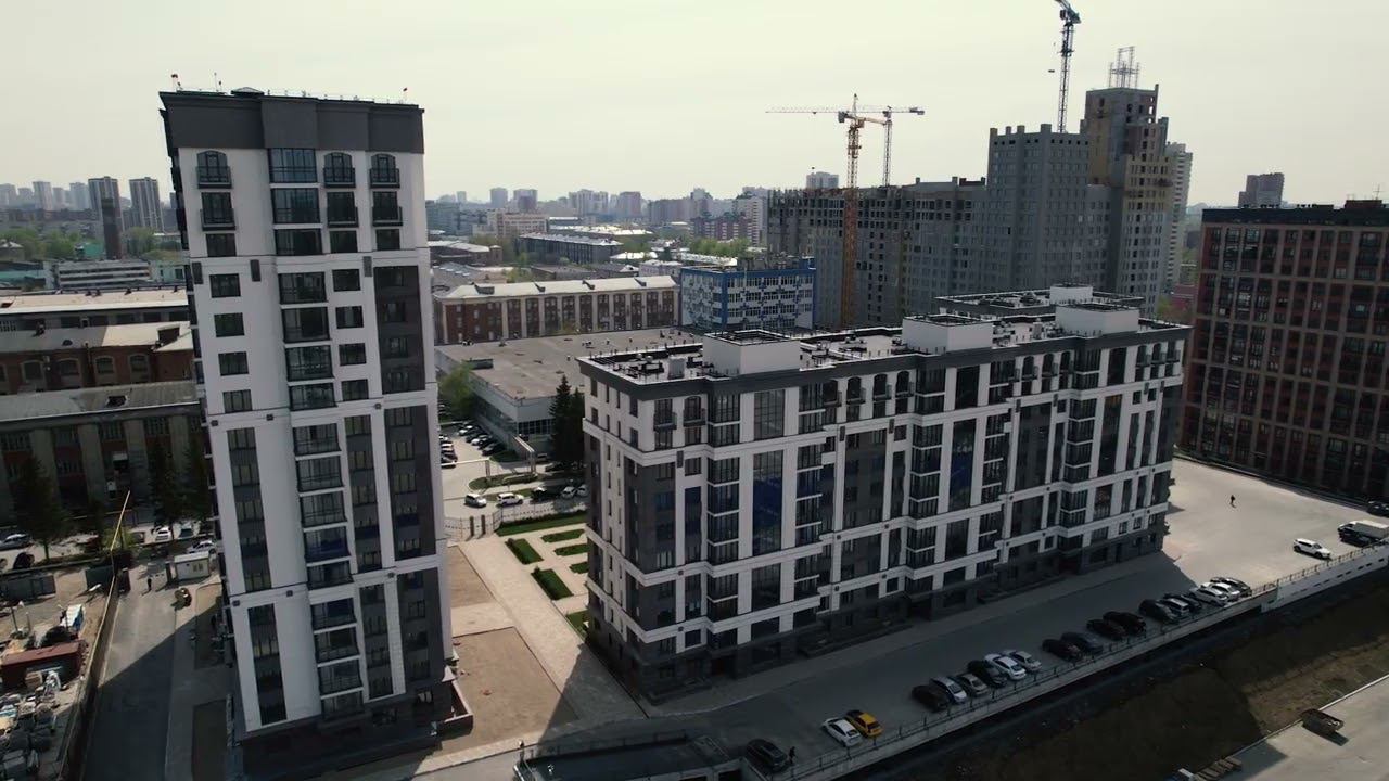 ЖК "Лев Толстой" в Новосибирске - Ход строительства Май 2022 смотреть онлайн
