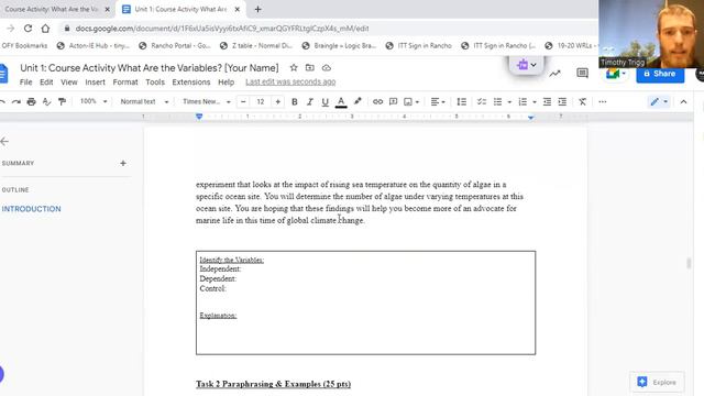 Edmentum Earth and Space Science Unit1 Activity: What are the Variables? смотреть онлайн
