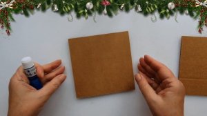 Рождественский фонарь из картона своими руками/ Glitter Christmas Tree Decoration