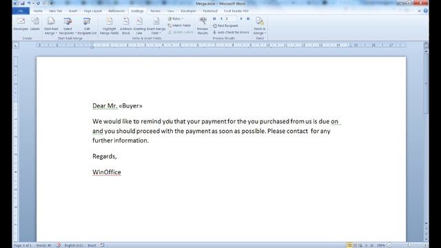 Use Mail Merge in Word 2010 to create documents automatically using Excel data смотреть онлайн
