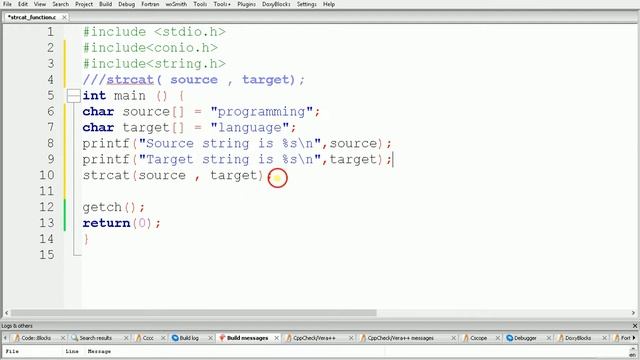 STRCAT() and STRNCAT() Functions in C Programming| String Concatenation in C Programming