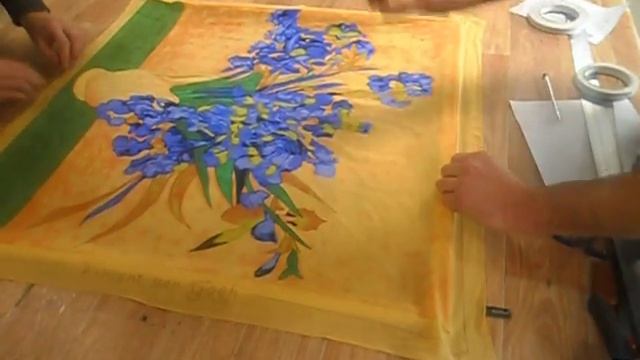 шелк ,натяжка на брусок смотреть онлайн