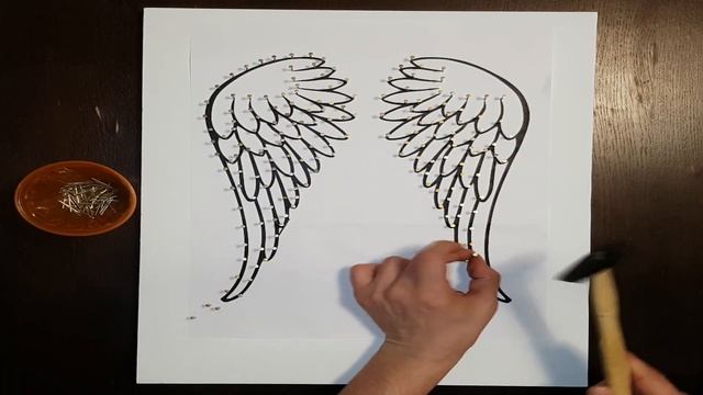 Крылья из ниток и гвоздей пошагово смотреть онлайн