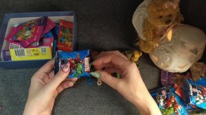 АСМР распаковка СКРЕПЫШИ И МАРВЕЛ фигурки, близкий шепот • ASMR шуршание, мурашки