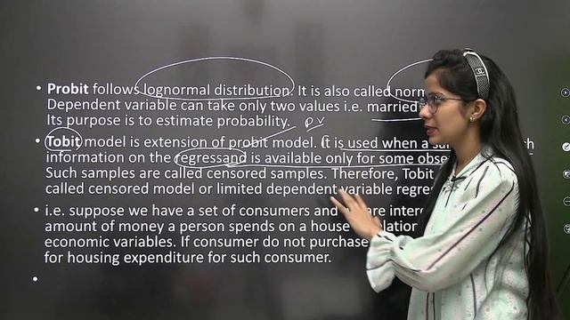 Logit Probit And Tobit Model | Ugc Net Economics Econometrics By Simranjit Kaur Mam