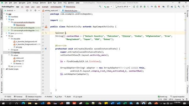 #19 how to add and get values from spinner in android studio | getting value from spinner