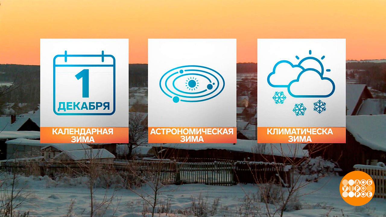 Три вида зимы. Доброе утро. Фрагмент выпуска от 23.11.2023